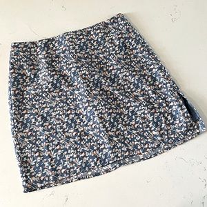 Pink Lily floral mini skirt